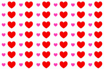 Vector seamless pattern illustration design on the theme of Valentines Day on February 14th. For printing on paper, wallpaper, covers, textiles, fabrics, for decoration, decoupage, and other.