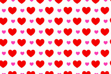 Vector seamless pattern illustration design on the theme of Valentines Day on February 14th. For printing on paper, wallpaper, covers, textiles, fabrics, for decoration, decoupage, and other.