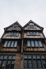 old building with windows in bruges 