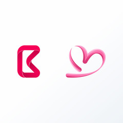 colorful abstract logo set ready to use