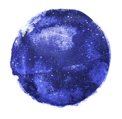 Watercolor circle on white as background