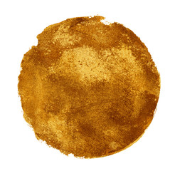 Watercolor circle on white as background