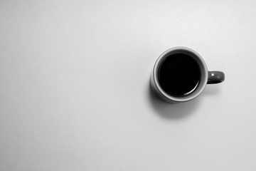 Black and white and white cup of coffee - 310711020