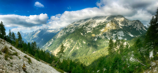 Julian Alps, near Mala Mojstrovka peak in Slovenia