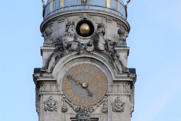 L'horloge astronomique de l'Hôtel de Ville de la ville de Lyon - Lyon - Département du Rhône - France