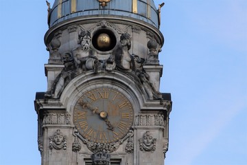 L'horloge astronomique de l'Hôtel de Ville de la ville de Lyon - Lyon - Département du Rhône - France