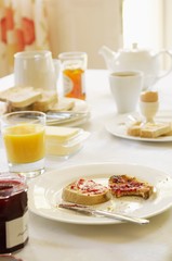 Breakfast Set On Table