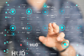 Innovation futuristic digital data binary code background technology