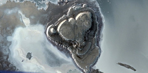 the contaminated Earth. abstract photography of the deserts of Africa from the air. aerial view of...