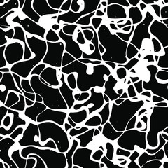 Full seamless abstract monochrome pattern vector for decoration. Texture design for textile fabric printing and wallpaper. Grunge model for fashion and home design.