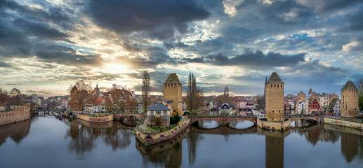 Ponts Couverts in Strasbourg, Frankreich