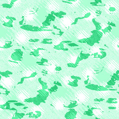 Full seamless modern halftone lines camouflage pattern for decor and textile. Camo design for textile fabric printing and wallpaper. Army model design for trend fashion.