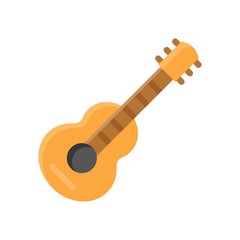 art and craft related guitar vector in flat design