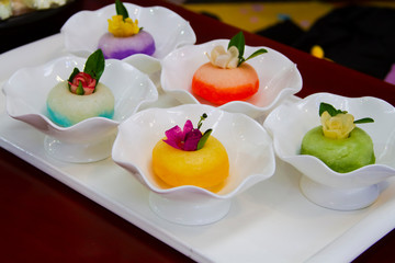 Chinese sweet rice cake dessert niao gao