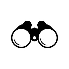 Binocular icon trendy design template