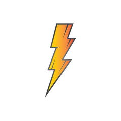 lightning thunderbolt electricity logo design template