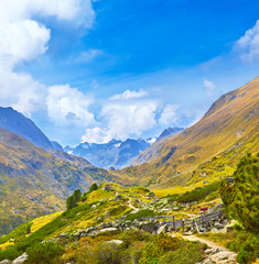 View of the Stubai Glacier in Austria