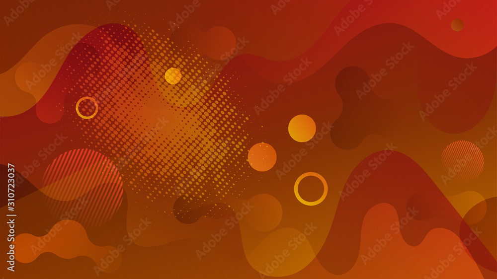 Poster abstract background in brown shades. 3d fluid shape illustration. vector template paper design. abst