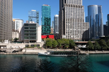 Fototapeta na wymiar Chicago Skyscrapers downtown