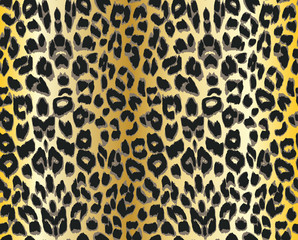 Fototapeta na wymiar Leopard background. Seamless pattern