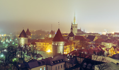 Obraz premium Tallinn, Estonia Old City