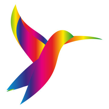 Kolibri im Flug, Kolibri, Vogel, Logo