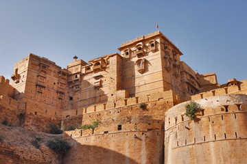 A view of Jaisalmer Fort, Jaisalmer, Rajasthan, India
