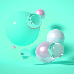 Beautiful background with geometric shape. 3d illustration, 3d rendering.