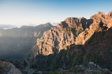 Fototapeta na wymiar Rocky mountains of Madeira, Portugal