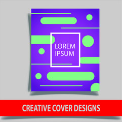 Cover design template for annual report. Abstract modern vector illustration. Cover presentation on a4. Abstract presentation templates. Flyer text font. Ad flyer text. White a4 brochure cover design