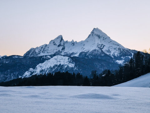 Iconic mountain in the Alps. 