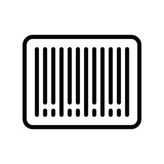 bar code or scanner related to black friday vector in lineal design
