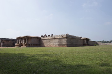 Fototapeta na wymiar Hazara Rama Temple, Hampi Monuments, Karnataka , India