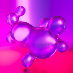 Abstract colorful background. 3d illustration, 3d rendering.