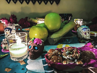 Day of the death altar