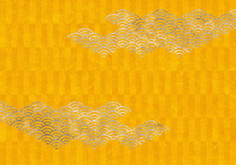 背景 青海波 波 海 伝統 模様 和風 和柄 図案 壁紙 素材 テクスチャー 灰 グレー ねずみ Wall Mural Wdw