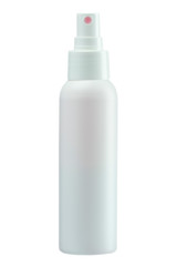 Plastic bottle, cosmetic cointainer, white bottle, 