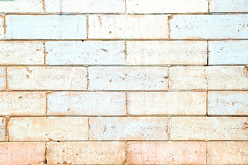 Fototapeta premium White and beige peint brick wall