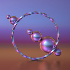 Beautiful background with geometric shape. 3d illustration, 3d rendering.