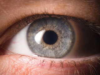 Detail of human eye eyeball