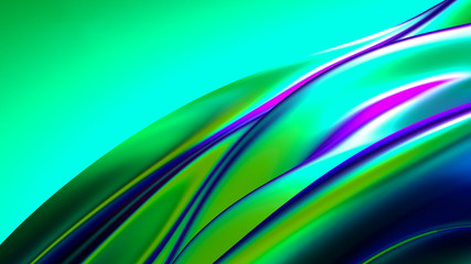 Beautiful luxury elegant backdrop with silk fabric drapery. 3d illustration, 3d rendering.