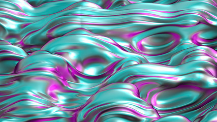 Beautiful luxury elegant backdrop with silk fabric drapery. 3d illustration, 3d rendering.