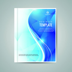Cover design template for annual report. Abstract modern vector illustration. Cover presentation on a4. Abstract presentation templates. Flyer text font. Ad flyer text. White a4 brochure cover design