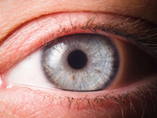 Detail of human eye eyeball