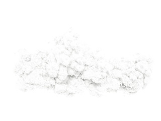 Cloud isolated, steam, smoke. 3d illustration, 3d rendering.