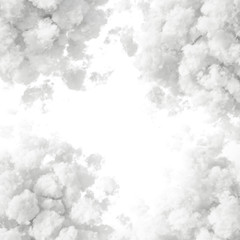 Cloud isolated, steam, smoke. 3d illustration, 3d rendering.