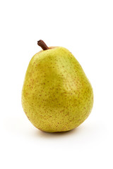 Fresh juicy pears, isolated on white background