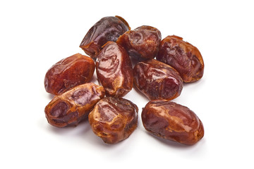 Dried date, isolated on white background