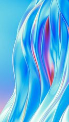 Naklejka premium Piękne, luksusowe, eleganckie tło z draperią z tkaniny jedwabnej. Ilustracja, renderowanie 3d.