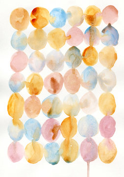 Square from watercolor dots